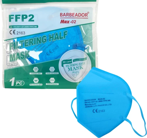 Max Barbeador Max-02 Filtering Half Mask FFP2 Kids Γαλάζιο 1τμχ