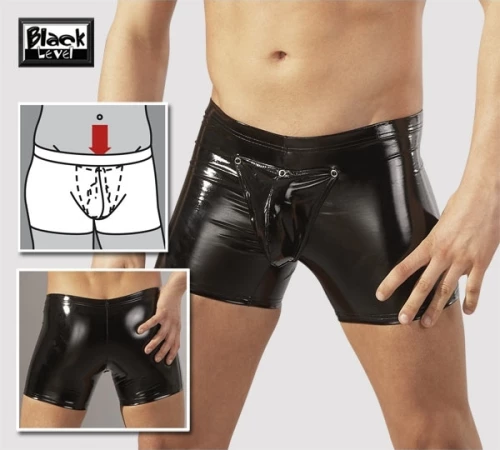 Black Level Vinyl Boxer Black