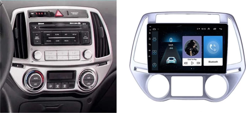 Ηχοσύστημα Αυτοκινήτου για Hyundai i20 (Bluetooth/USB/WiFi/GPS) με Οθόνη Αφής 9"