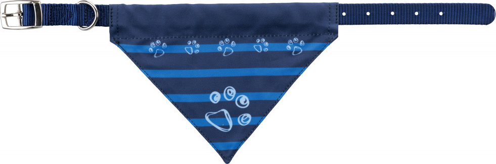 Trixie Περιλαίμιο με Μαντήλι Small/Medium 30 έως 38cm/20mm Σκούρο Μπλε