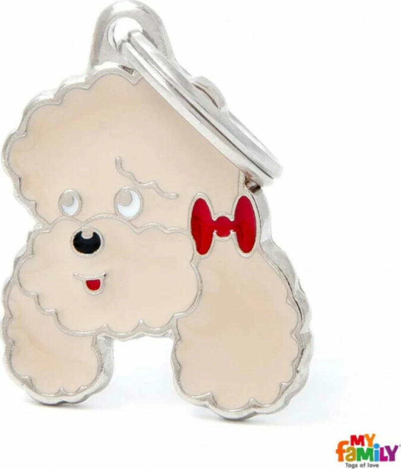 My Family Friends Poodle Ταυτότητα Μενταγιόν