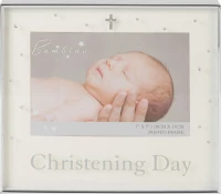 Bambino Mio Κορνίζα Επάργυρη Christening BR75445 18x13cm