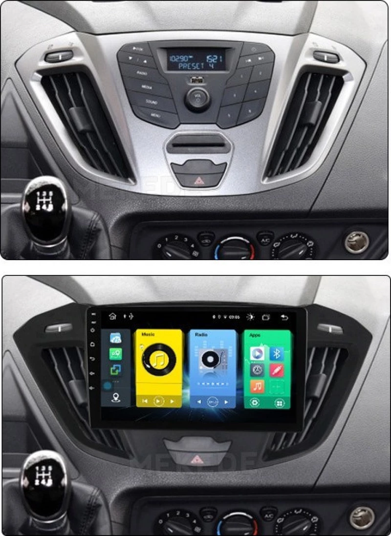 Ηχοσύστημα Αυτοκινήτου για Ford (Bluetooth/USB/AUX/WiFi/GPS) με Οθόνη Αφής 9"
