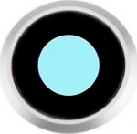 Τζαμάκι Κάμερας Λευκό για iPhone 8