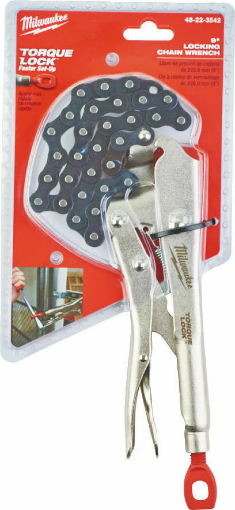 Milwaukee 48223542 Πένσα με Σφιγκτήρα Αλυσίδας