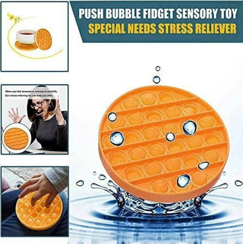 Pop it Fidget Κύκλος Sky Blue
