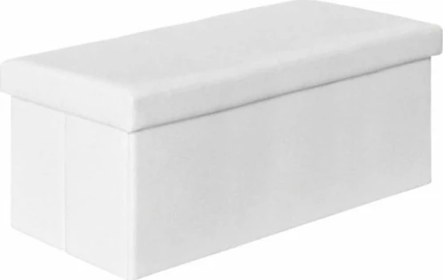 Ταμπουρέ Orion με Αποθηκευτικό Χώρο Λευκό 80x38x38cm