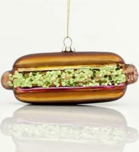 Eurolamp Χριστουγεννιάτικο Hot Dog Γυάλινο Πολύχρωμο