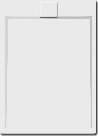 Karag Roccia Ντουζιέρα 140x80cm White