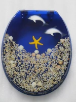 Eurocasa 140 Καπάκι Λεκάνης Πλαστικό 43x36cm Μπλε