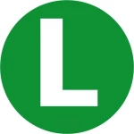 Lampa L Αυτοκόλλητο Γράμμα Αυτοκινήτου 22cm