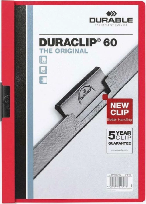 Durable Ντοσιέ με Κλιπ για Χαρτί A4 Κόκκινο Duraclip