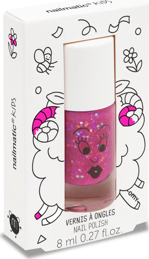 Nailmatic Sheepy Clear Raspberry Glitter 8ml
