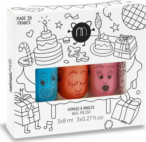 Nailmatic Σετ 3 βερνίκια νυχιών Party (Cookie-Dori-Freezy)
