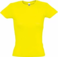 Sol's Miss Γυναικείο Διαφημιστικό T-shirt Κοντομάνικο Lemon 11386-302