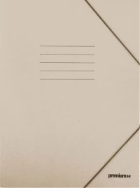 Premium Φάκελος με Λάστιχο για Χαρτί A4 Μπεζ 25x35cm