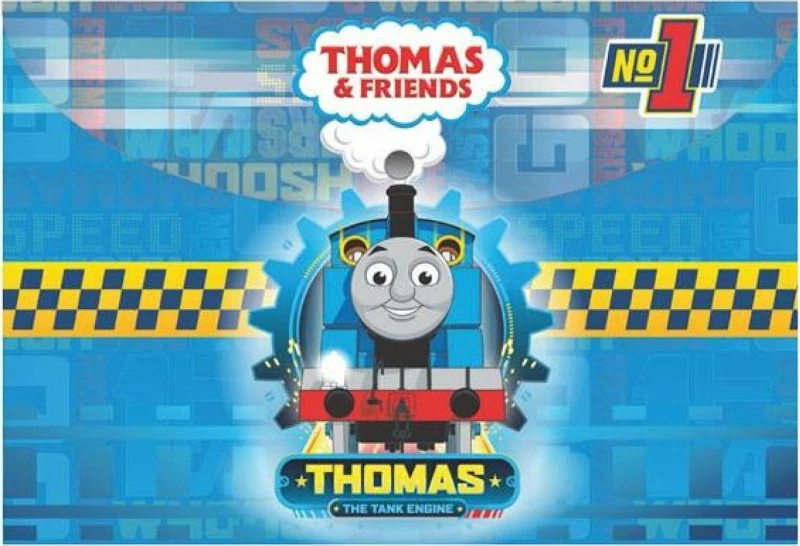 Luna Φάκελος με Κουμπί για Χαρτί A4 Μπλε Thomas The Train