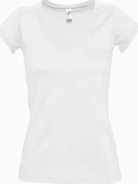Sol's Mild Γυναικείο Διαφημιστικό T-shirt Κοντομάνικο σε Λευκό Χρώμα 11387-102