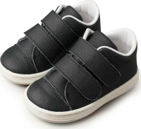 Babywalker Δερμάτινα Sneakers με Αυτοκόλλητο Μπλε