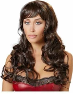 Wigged Love Long Dark Brown Wig