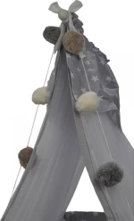 Bebe Stars Γιρλάντα Pom Pom Beige