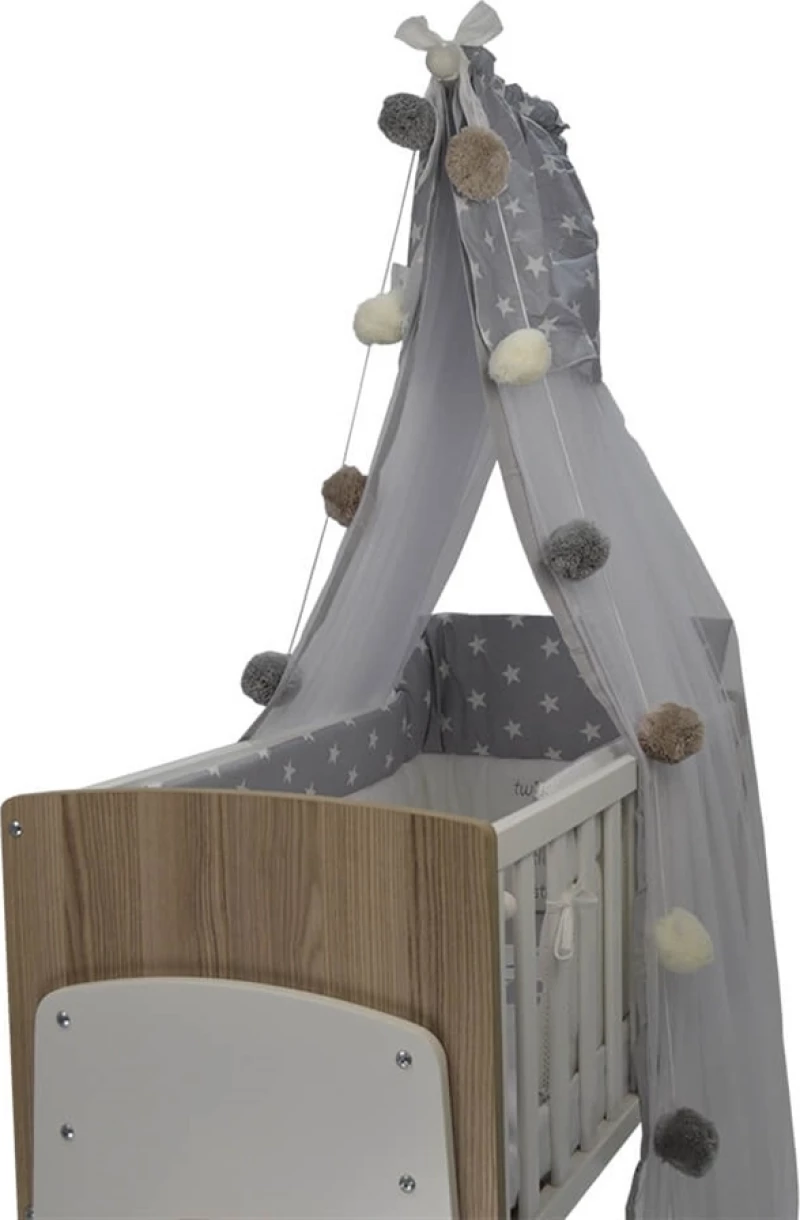 Bebe Stars Γιρλάντα Pom Pom Beige