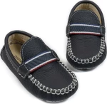 Babywalker Loafer Δερμάτινο Μπλε