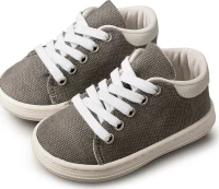 Babywalker Υφασμάτινο Δετό Sneaker Γκρι