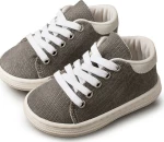 Babywalker Υφασμάτινο Δετό Sneaker Γκρι