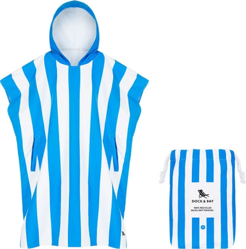 Dock & Bay Poncho Quickdry Bondi Blue