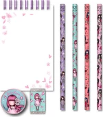 Santoro Sparkle & Bloom Παιδικό Σετ Γραφικής Ύλης με Μολύβι/Γόμα/Ξύστρα 5τμχ