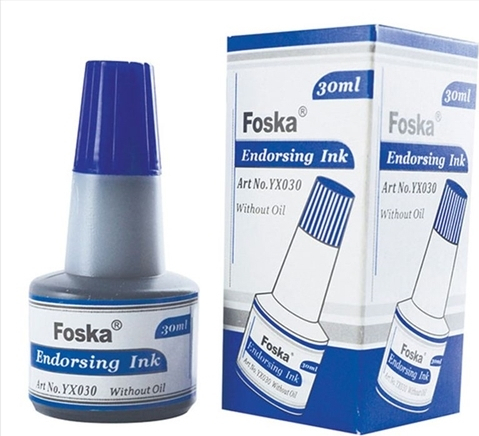 Μελάνι σφραγίδος Foska μπλε 30ml