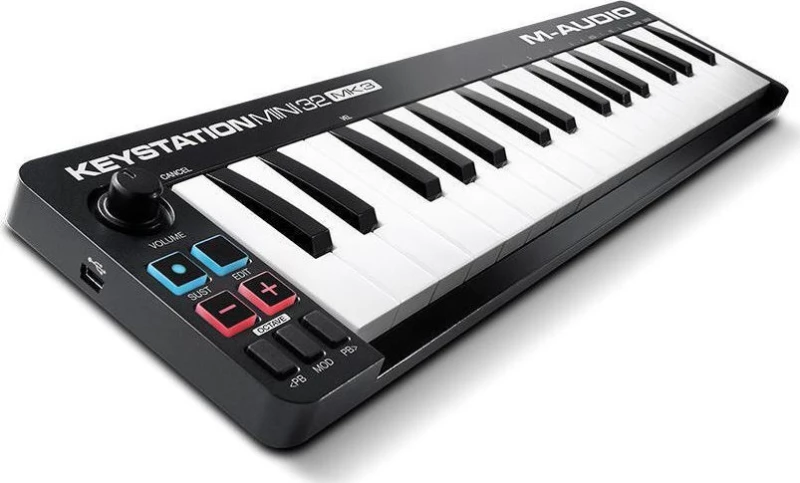 M-Audio Midi Keyboard Keystation Mini 32 MK3 με 32 Πλήκτρα σε Μαύρο Χρώμα