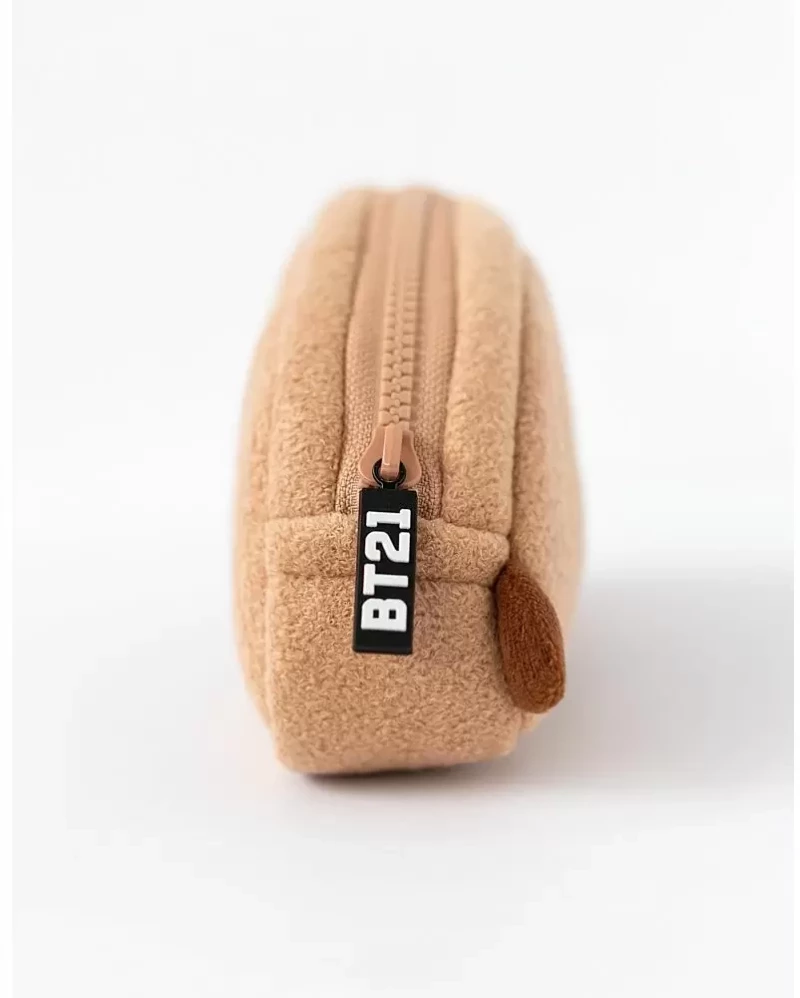 Λούτρινη Κασετίνα Βαρελάκι με 1 Θήκη BTS Shooky 1τμχ Καφέ MARE0127