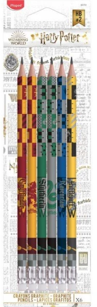 Σετ 6 μολύβια HB Maped Harry Potter - House Of Hogwarts