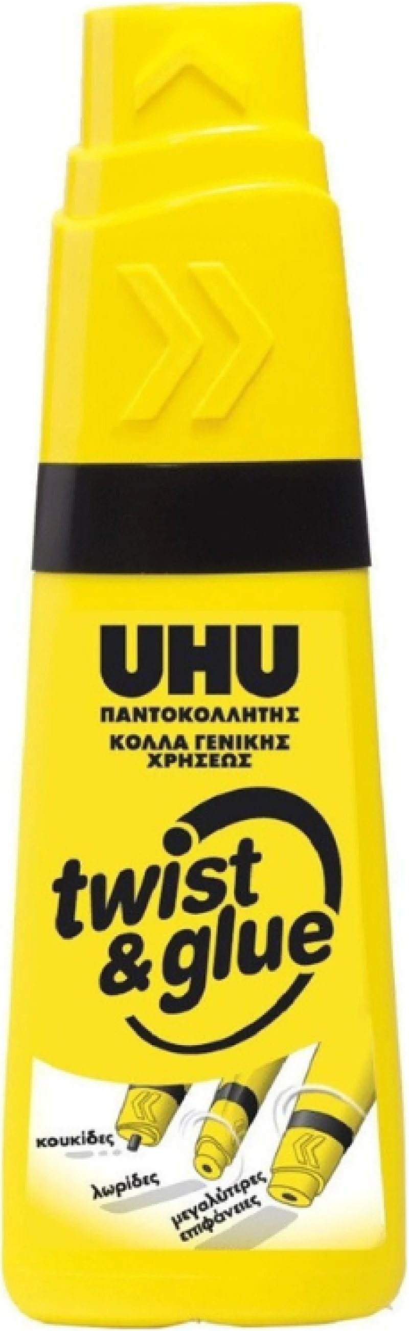 Υγρή Κόλλα UHU Twist + Glue Γενικής Χρήσης 1τμχ 35ml 44275