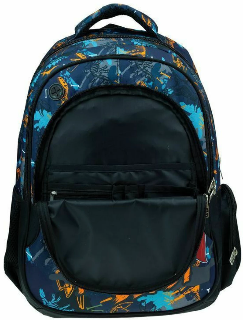 Τσάντα Πλάτης Δημοτικού Back Me Up Wild Dino Beast Πολύχρωμη 46x35x20cm 357-07031