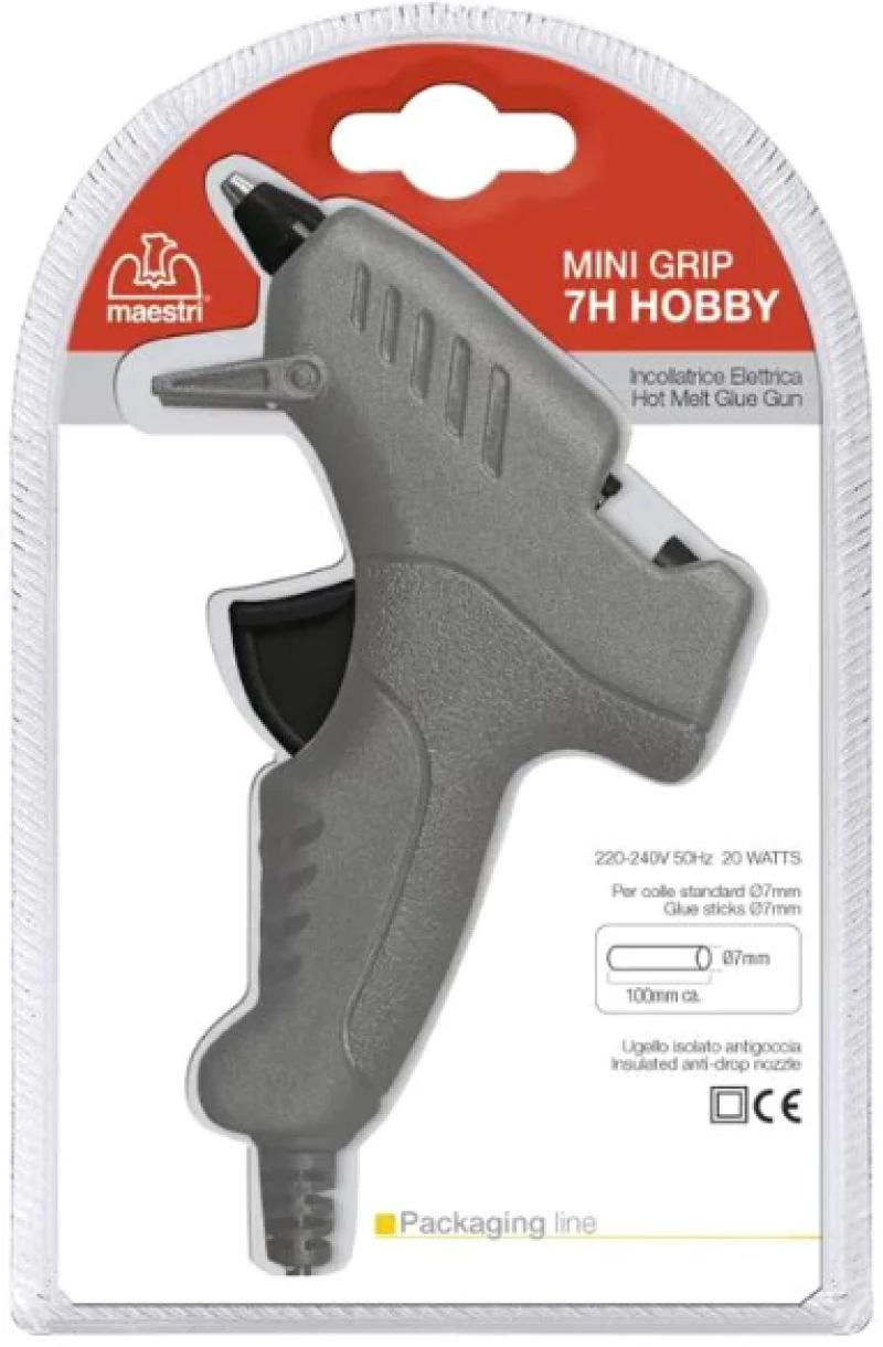 Πιστόλι Σιλικόνης Romeo Maestri Mini Grip 7H 7mm 20W Γκρι 5048