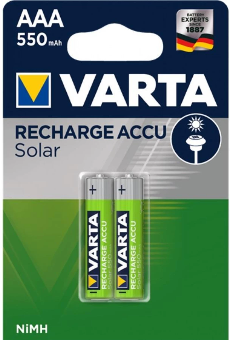 Varta Επαναφορτιζομενη 550mah 2τμχ. Aaa Solar
