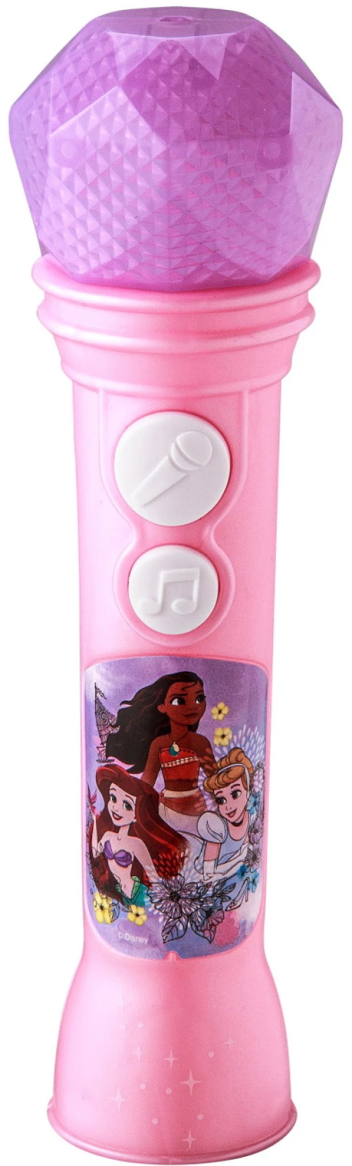 Ekids Disney Princess Ασύρματο Μικρόφωνο Karaoke Για Παιδιά Με Ενσωματωμένη Μουσική, Φωτισμό, Sound Effects (dp-070) (ροζ)