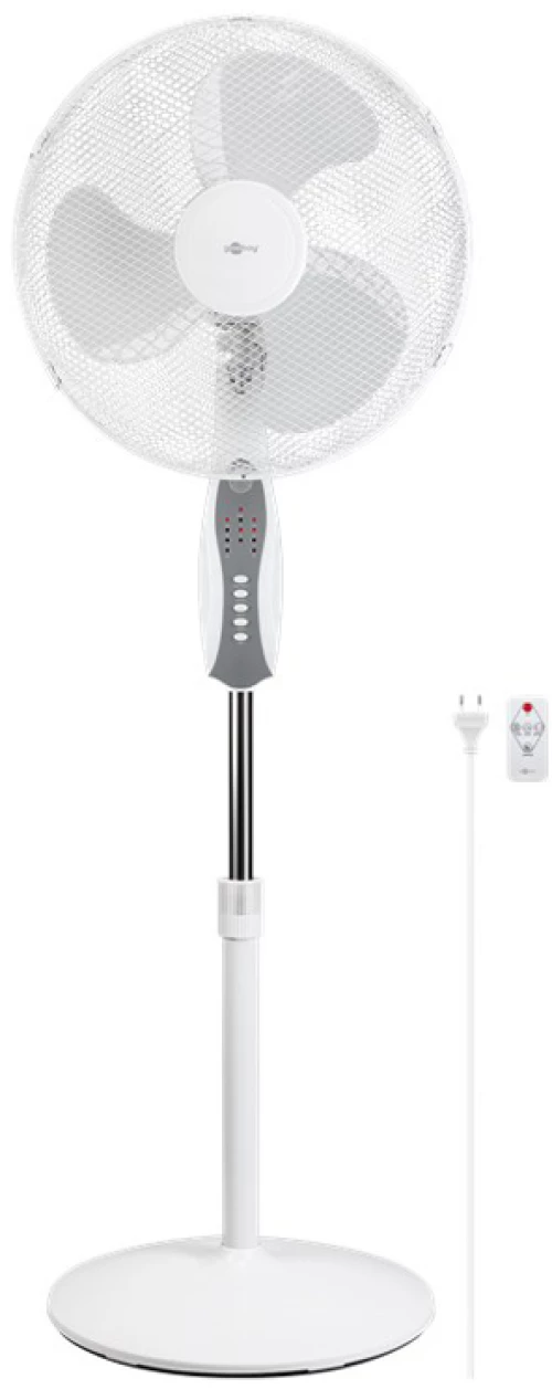Goobay Ανεμιστήρας Ορθοστάτης 59509 Με Τηλεχειριστήριο 16" 45w Λευκός