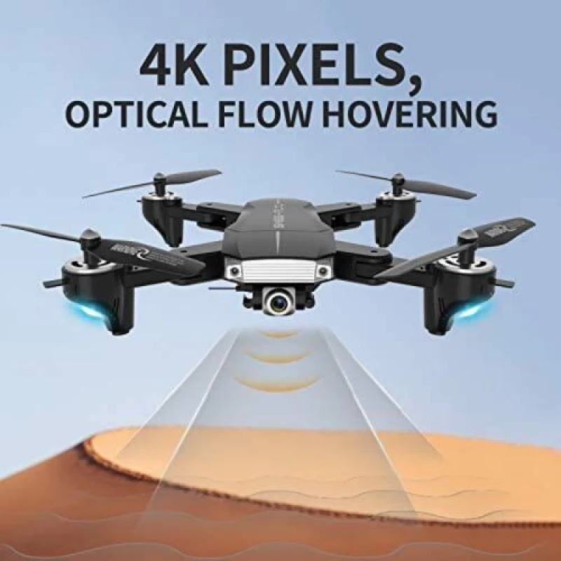 Πτυσσόμενο Drone Υψηλής Απόδοσης, Διπλή Κάμερα 4k Hd Pixel, 14 + Ηλικίες-a18