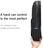 Arctic Hunter Τσάντα Πλάτης B00410 Με Θήκη Laptop 14" Πτυσσόμενη Μαύρη