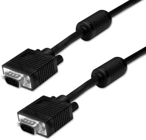 Powertech Καλώδιο Vga 15pin M-m Cab-g025, 1080p, Copper 3+6, 1.5m, Μαύρο