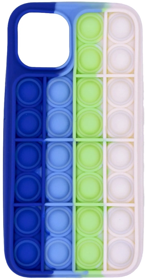 Θήκη Ancus Tpu Pop It Για Apple Iphone 13 Μπλέ Γαλάζιο Πράσινο Λευκό