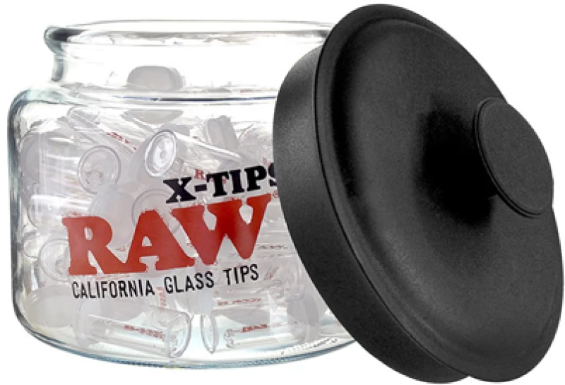 Raw Roor Glass Tip - Γυάλινη Τζιβάνα Slim Με Στρογγυλό Επιστόμιο