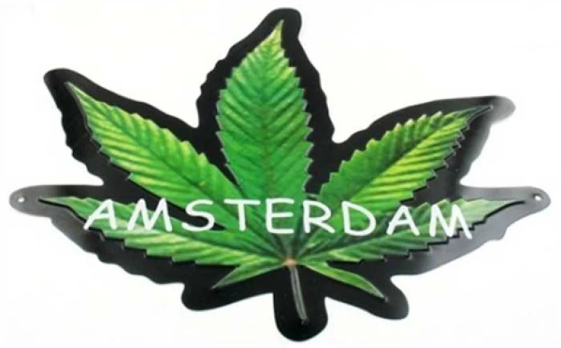 Διακοσμητικό Τοίχου Amsterdam Weed - Μέγεθος 30x35cm