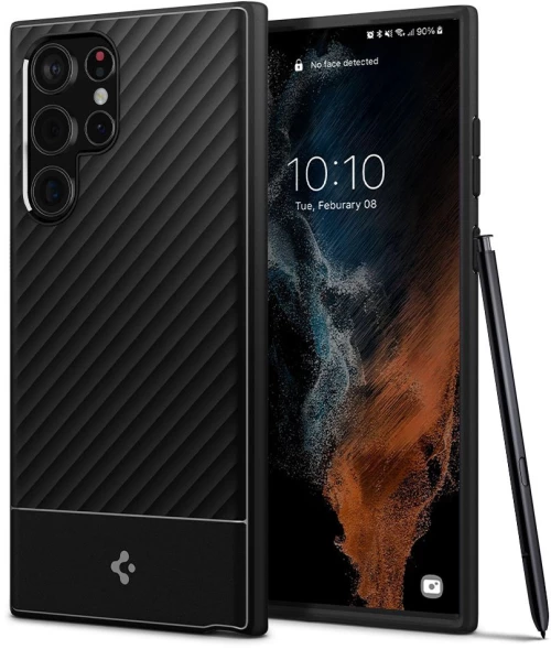 Spigen Core Armor Back Cover Σιλικόνης Ανθεκτική Matte Black (galaxy S22 Ultra 5g)