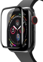 Tempered Glass Hoco 0.15mm Curved Silk Screen 44mm Για Apple Watch 4 Μαύρο