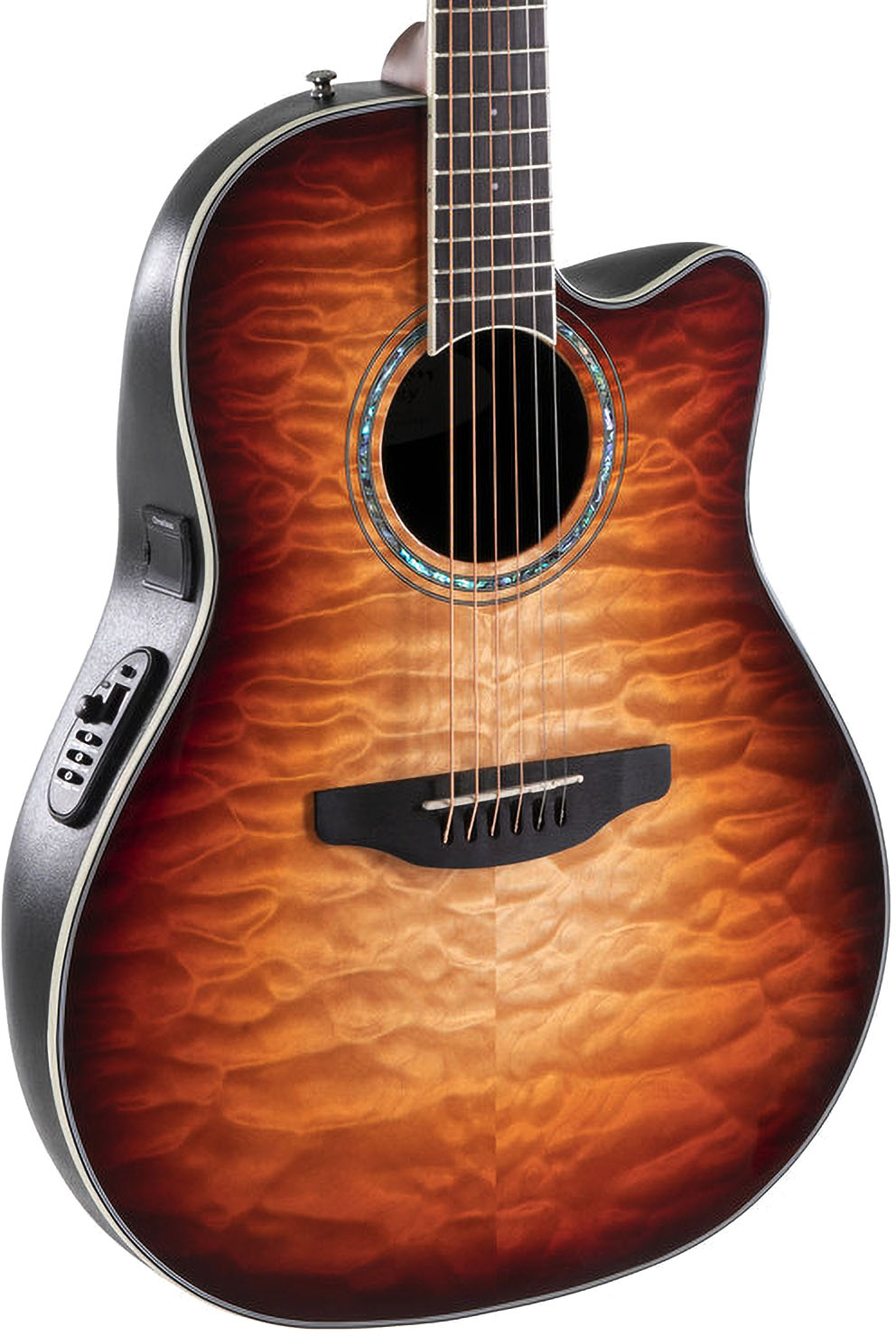 Ovation Celebrity Cs24x-7c-g - Mid Depth, Cognac Burst